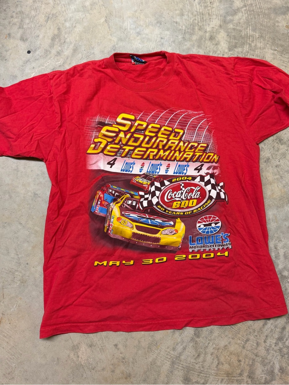 Coca-Cola 600 Red Graphic Short Sleeve Tee